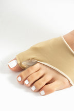 Kumaş Kaplı Silikon Halluks Valgus Gece Ateli Baş Parmak Kemik Çıkıntısı Düzeltici