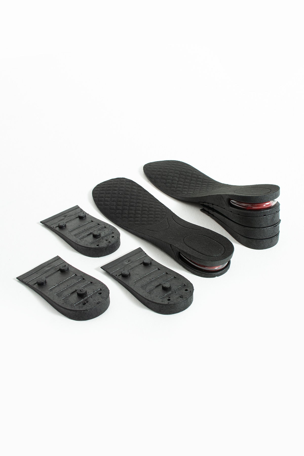 Unisex Gizli Topuk 3-5-7 cm Boy Uzatan Ortopedik Tabanlık Şok Emici Yükseltici