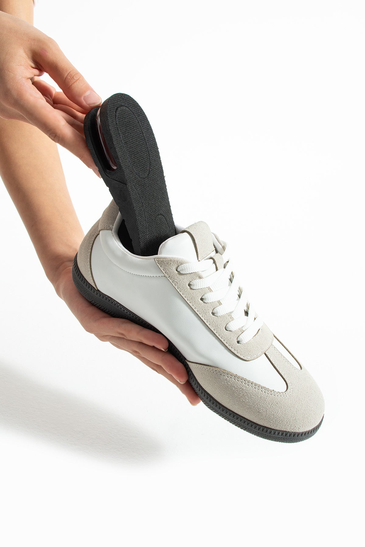 Unisex Gizli Topuk 3-5-7 cm Boy Uzatan Ortopedik Tabanlık Şok Emici Yükseltici